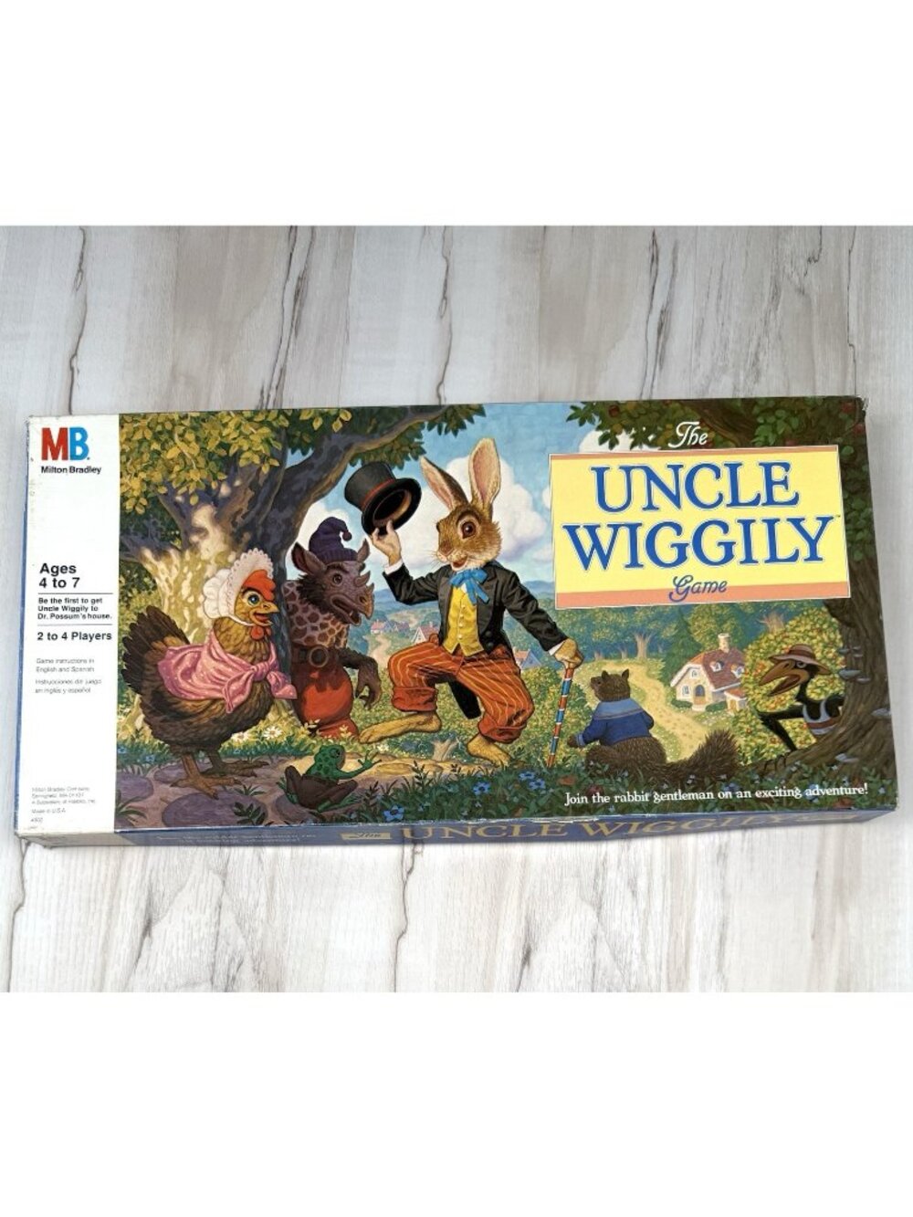 VTG 1988 Milton Bradley THE UNCLE WIGGILY 100% Complete BOARD GAME Rabbit 4902